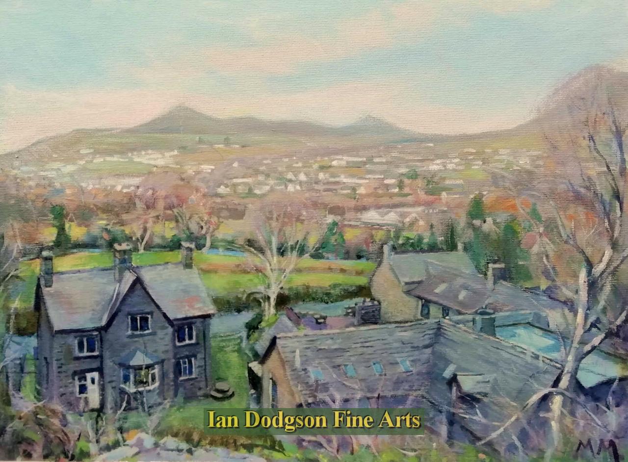 Martin Morley - The Old School House, Bethesda Acrylic on canvas (c2018)