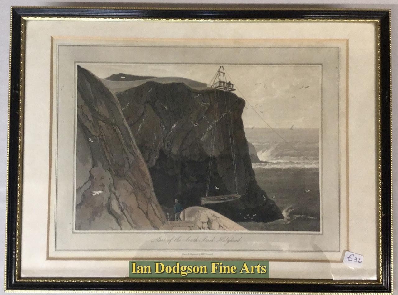 Part of South Stack, Holyhead by William Daniell